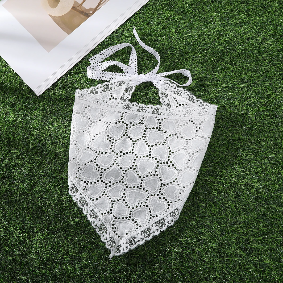 

Женский кружевной треугольный шарф-повязка в стиле ретро