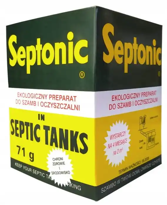 تحضير لخزان الصرف الصحي ومحطة المعالجة المنزلية 71 جرام منشط 4 أكياس