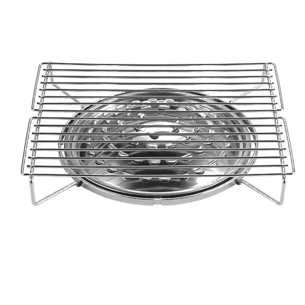 

1pc Portable BBQ Grill Cylinder Gas Burner Stove Foldable Outdoor Stainless Steel Camping Cooker RustProof