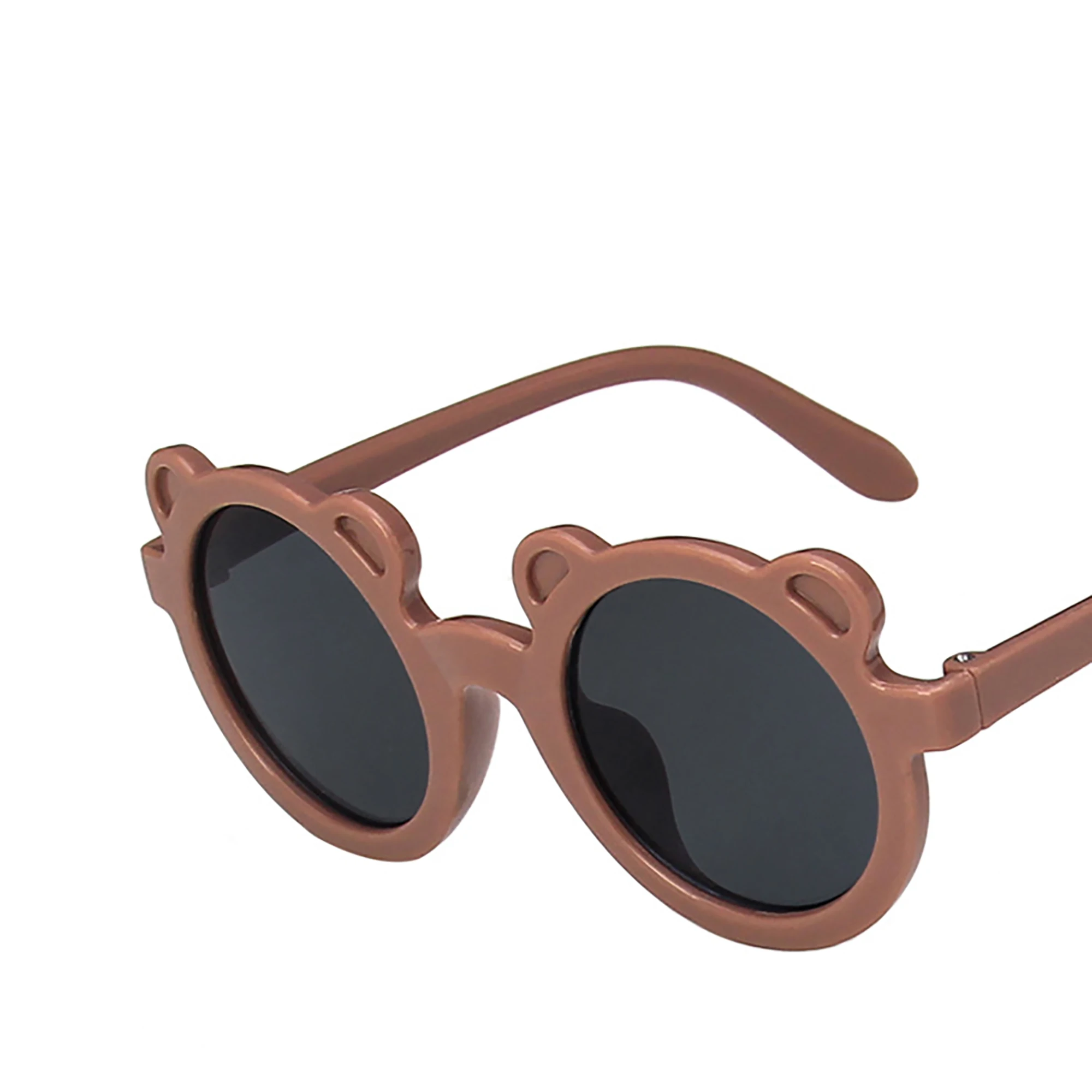 

Kids Round Sunglasses Stylish Shades for Boys and Girls Assorted Colors including White Black Blue Brown Green Apricot