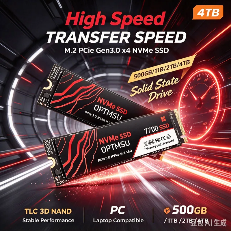 7700 SSD NVMe M2 4TB 500GB 1TB 2TB Nvme M2 SSD M.2 2280 PCIe 3.0x4 Internal Solid State Drives Disk for Laptop Desktop PC