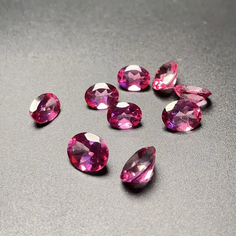 5mm*7mm To 8mm*10mm VVS Grade Pink Topaz Loose Gemstone Wholesale Price Natural Topaz for Jewelry Shop