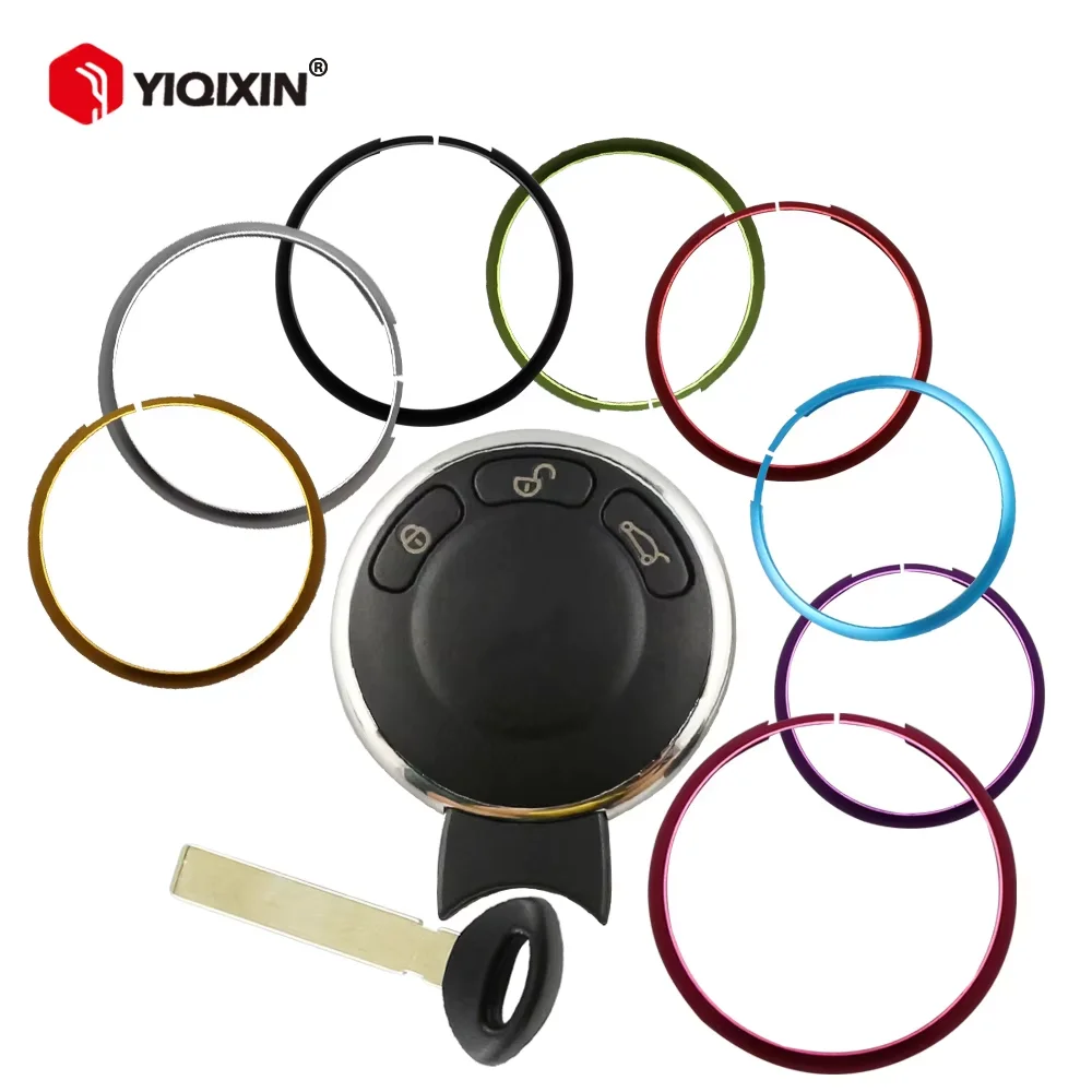 

YIQIXIN Декоративный брелок для ключей из алюминиевого сплава, чехол для ключей автомобиля BMW Mini Cooper Clubman Countryman R56 R57 R58 R60