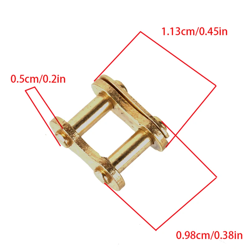 

25H 114 chain gold 25H 136 black chain 25H gold chain buckle for Dirt Pit Bike ATV Quad Go Kart Gas Scooter Motorcycle