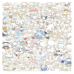 Autocollants mignons de dessin animé de bébé Cinnamoroll, décalcomanies esthétiques, ordinateur portable, scrapbooking, valise, décoration, jouet pour enfants, 10 pièces, 30 pièces, 50 pièces, 100 pièces