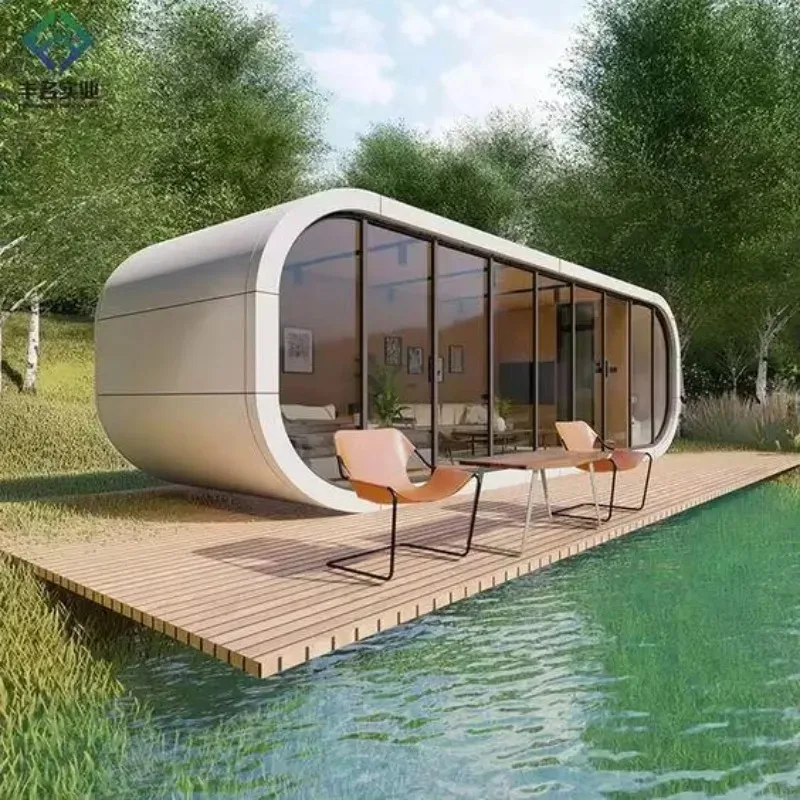 YG Customized Casa Prefabricada Tiny Container Casae Tong Capsule House Popular Apple Cabin
