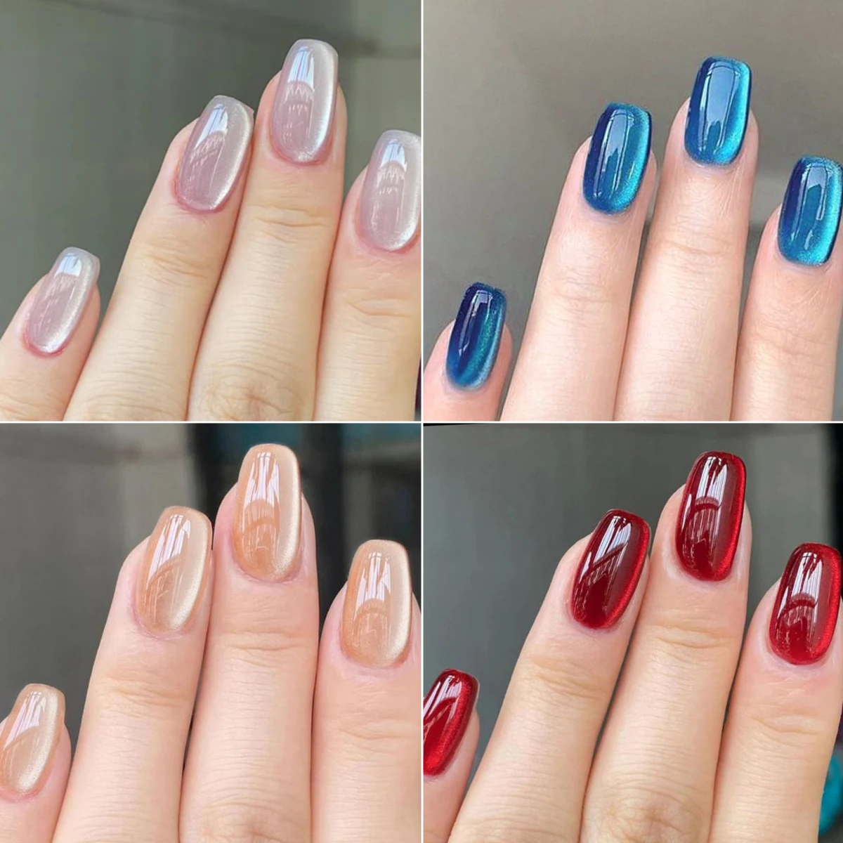 Nail Art Burgundy - جل أظافر مغناطيسي 8 مل بتأثير