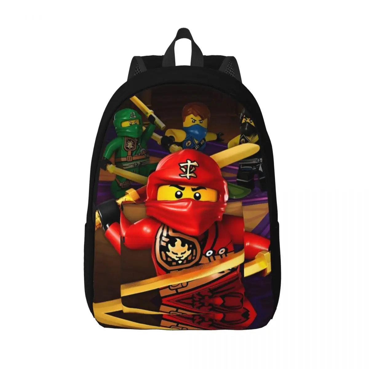 Ninjagos Ninja Warrior Backpack for Preschool Kindergarten School Student Bookbag Canvas Daypack Sports