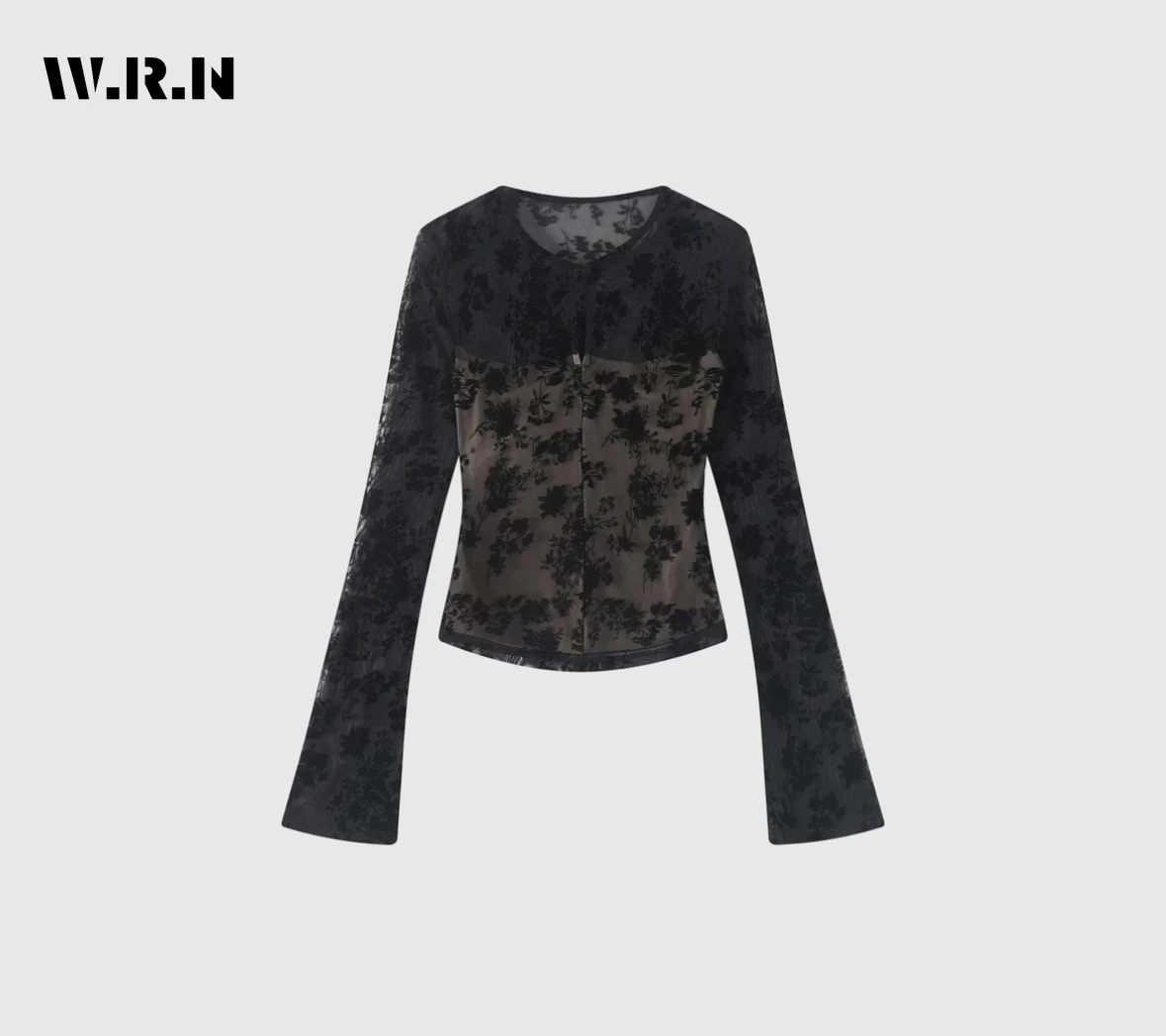 

Сексуальные повседневные кружевные лоскутные футболки с длинными рукавами и круглым вырезом, женские милые стильные футболки с цветочным принтом, кокетливые футболки, топы