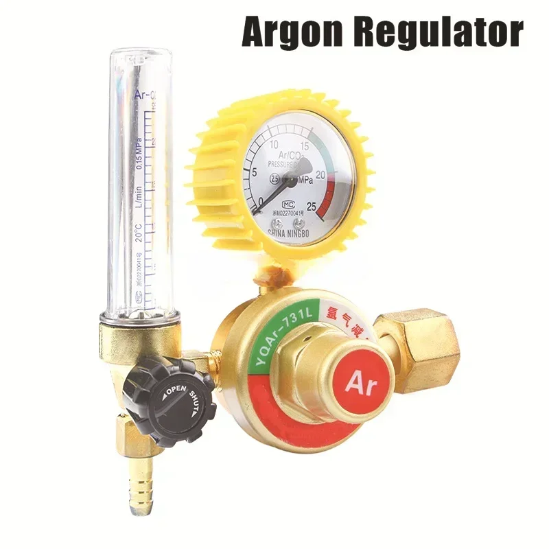 High-quality Argon Pressure Reducer Gas Cylinder Pressure Reducing Valve Argon Meter Argon Arc Welding Gas Meter AR Single Stage