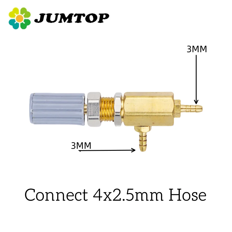 JUMTOP Dental Air Water Control Switch Valve 3mm Copper Valve Body Regulating Control Valve Dental Chair Turbine Unit Spare Part