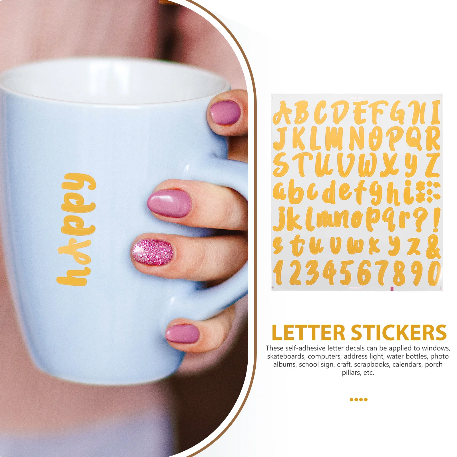 Wedding Birthday Party Numbers Letters Name Stickers Doorplate Decals Mailbox Decor For Outside Business Removable Scrapbook