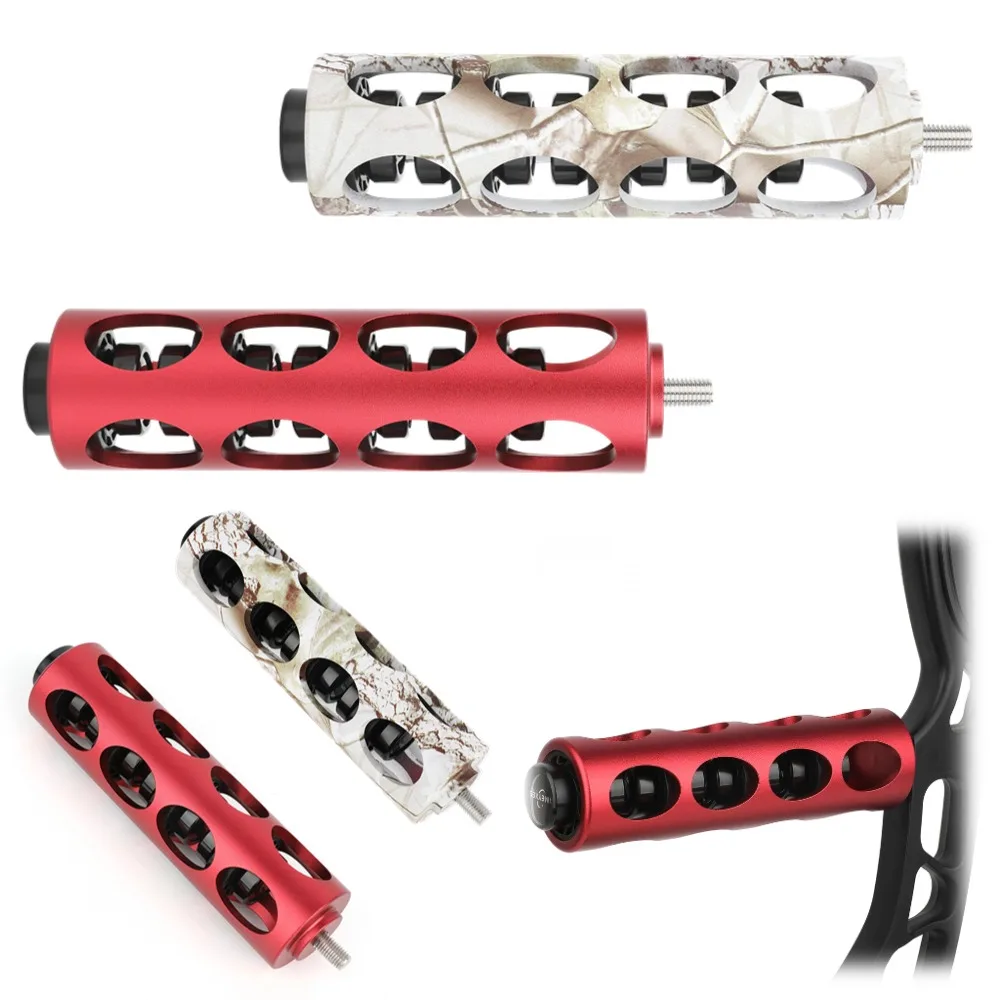

6inch Bow Stabilizer Shock Absorber Rod Aluminum Alloy Red/Camo Sound Dampened Archery Compound Bow Hunting Shooting Accessories