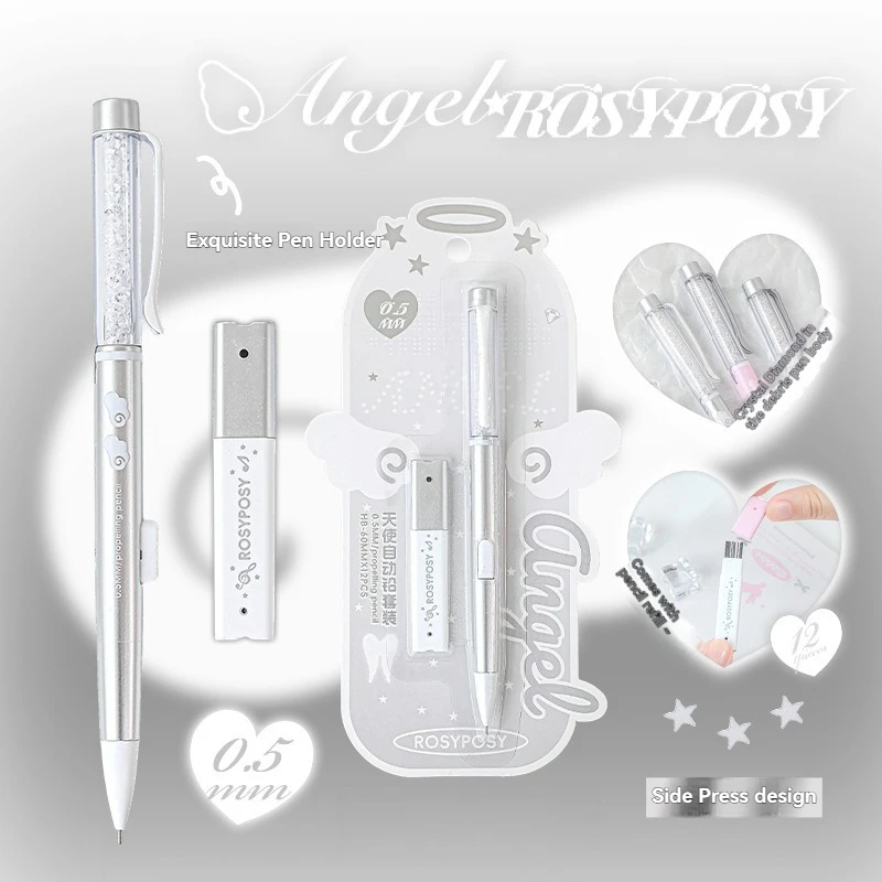 1PC Angel Automatische potloodset Hoge kwaliteit, mooie stijl Basisschoolleerlingen Lead Core Set Studentenspecifieke potlood