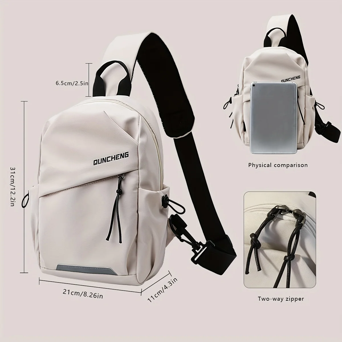 High-Capacity, Spine-Supportive College Backpack - Laptop Compartment, Durable & Ideal Gift