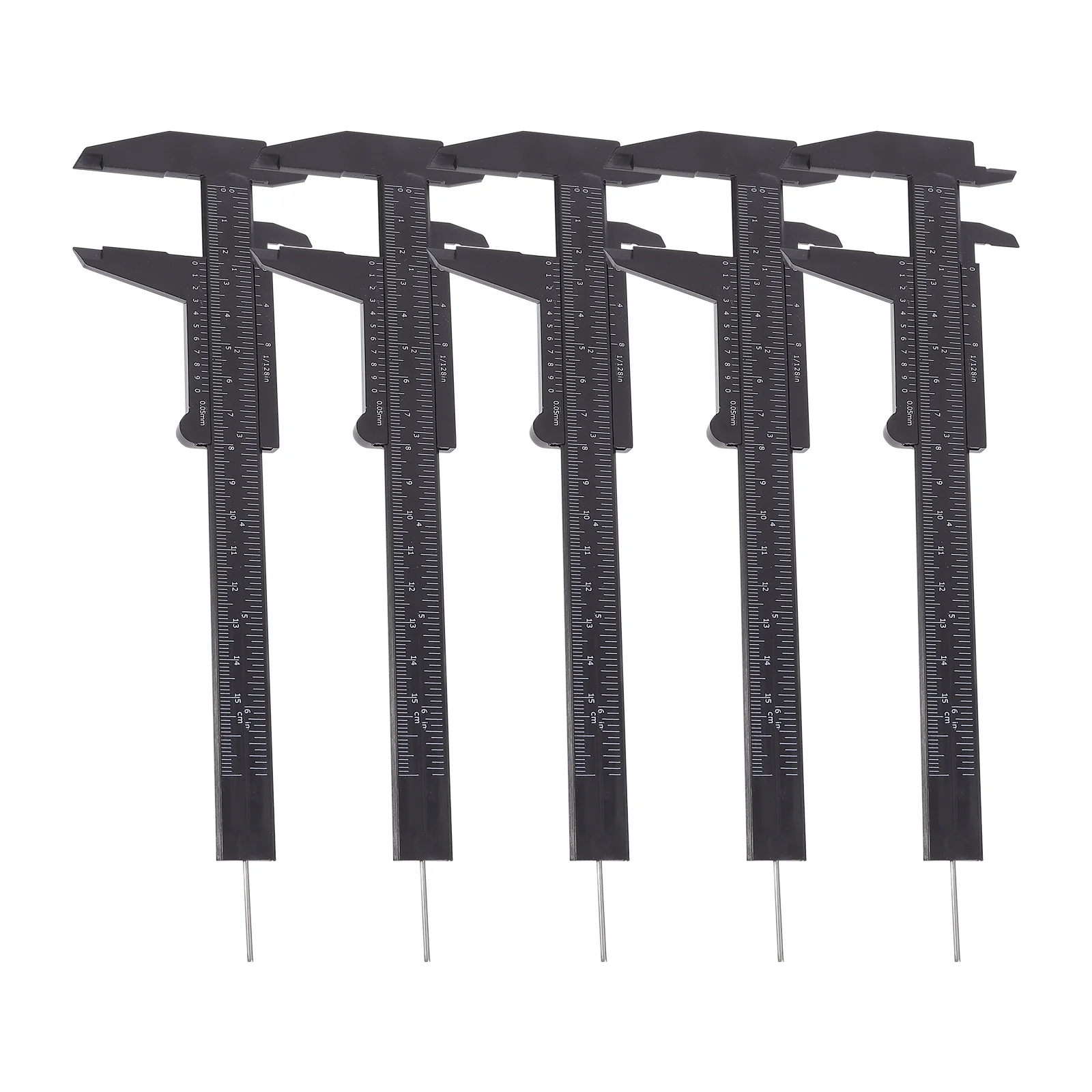 

5pcs Sliding Vernier Caliper Gauge Double Scale Measuring Tool Precise Inner Diameter Measurement Household Diy Scratch