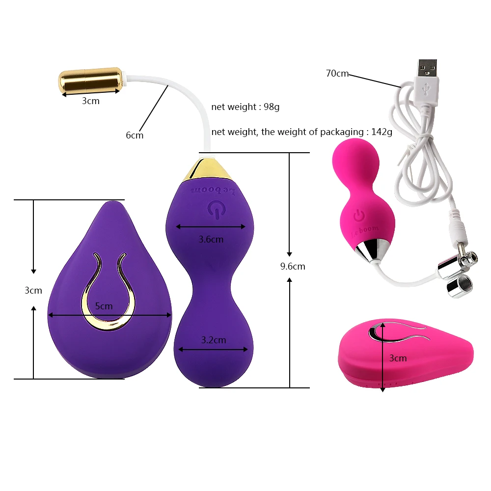 Remote Control  Safe Silicone Smart Ball Vibrator Kegel Ball Vagina Tighten Exercise Machine Vaginal trainer Sex Toys for Women