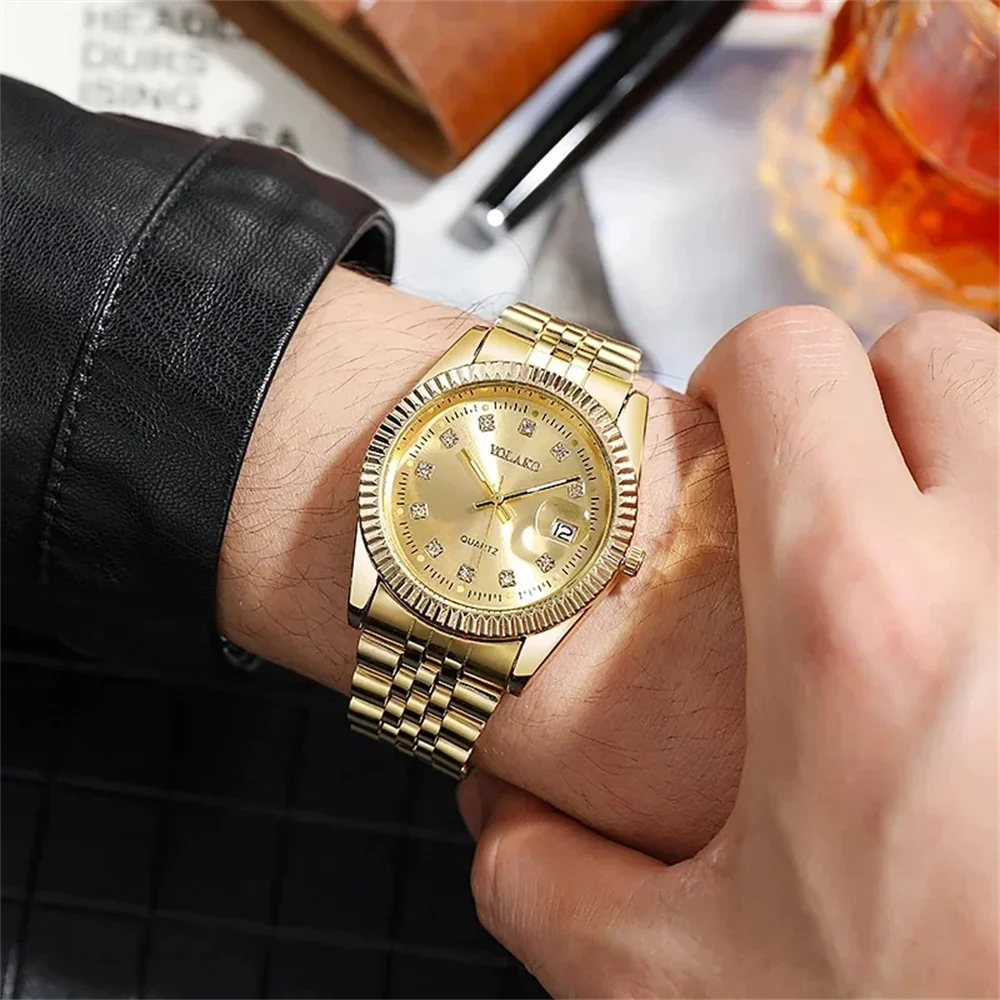 Dropshipping prodotti più venduti Orologi al quarzo da uomo in acciaio pieno Marchio di lusso di alta qualità zegarek meski relógios masculino
