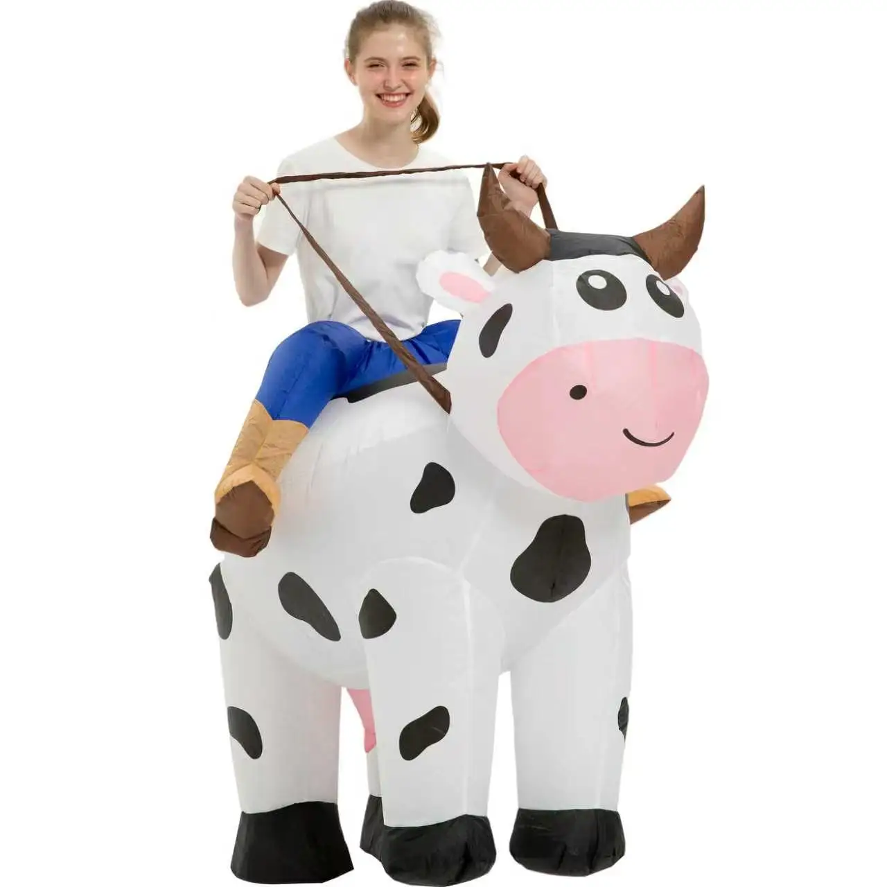 Déguisement Gonflable Vache à Chevaucher Adulte – photo 5