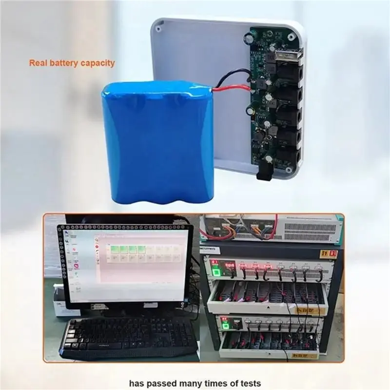 M09K 2X 13200Mah USB 5V 9V 12V 19V Uninterruptible Power Supply UPS Battery Backup Unit With 5.5X2.5Mm Cable - view 2