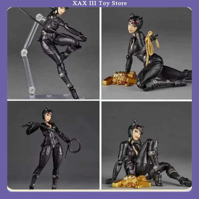 

15cm Batman Series Figure Revoltech Amazing Yamaguchi Revolving Technology Cat Woman Anime Action Figure Model Toys Gift