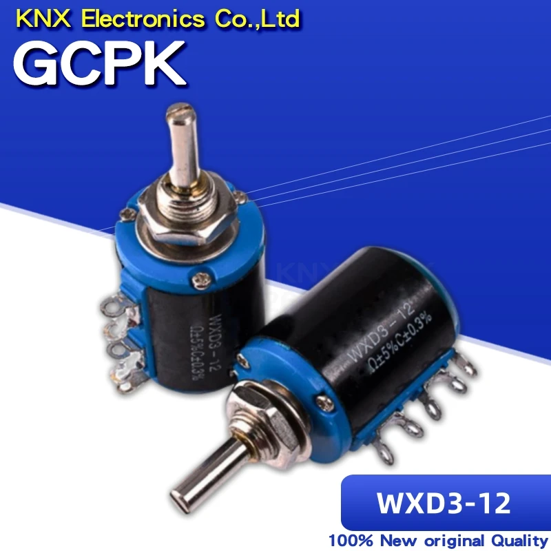 2pcs WXD3-12 1W 100 220 470 1K 2K2 3K3 4K7 10K 22K 33K 47K Ohm 100R 220R 470R 2.2K 3.3K 4.7K WXD3-12-1W Potentiometer with nut