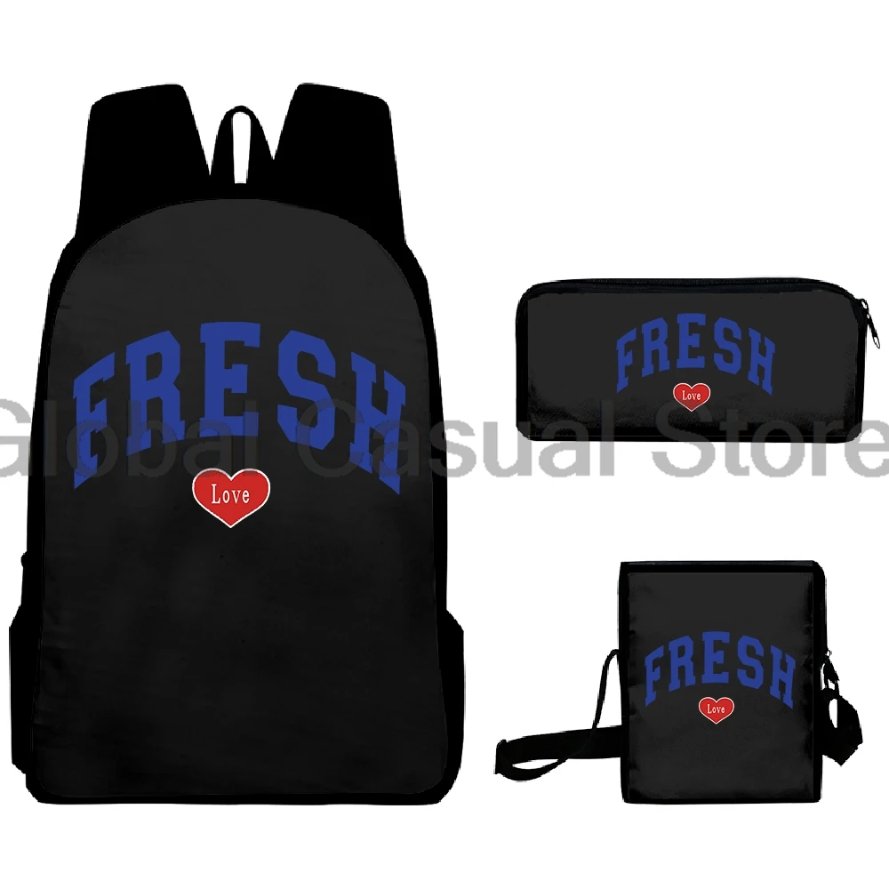 

Sturniolo Triplets Fresh Love Merch Backpack 3 Piece Set Rucksack Shoulder Bag Women Men Daypack Travel Bag Harajuku Bags