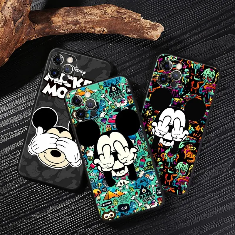 

Minnie Cartoon Mickey Case For iPhone 17 16 15 14 13 12 11 Pro Max Plus Back Cover For iPhone 17 Air 17E 16e Protect Soft Funda