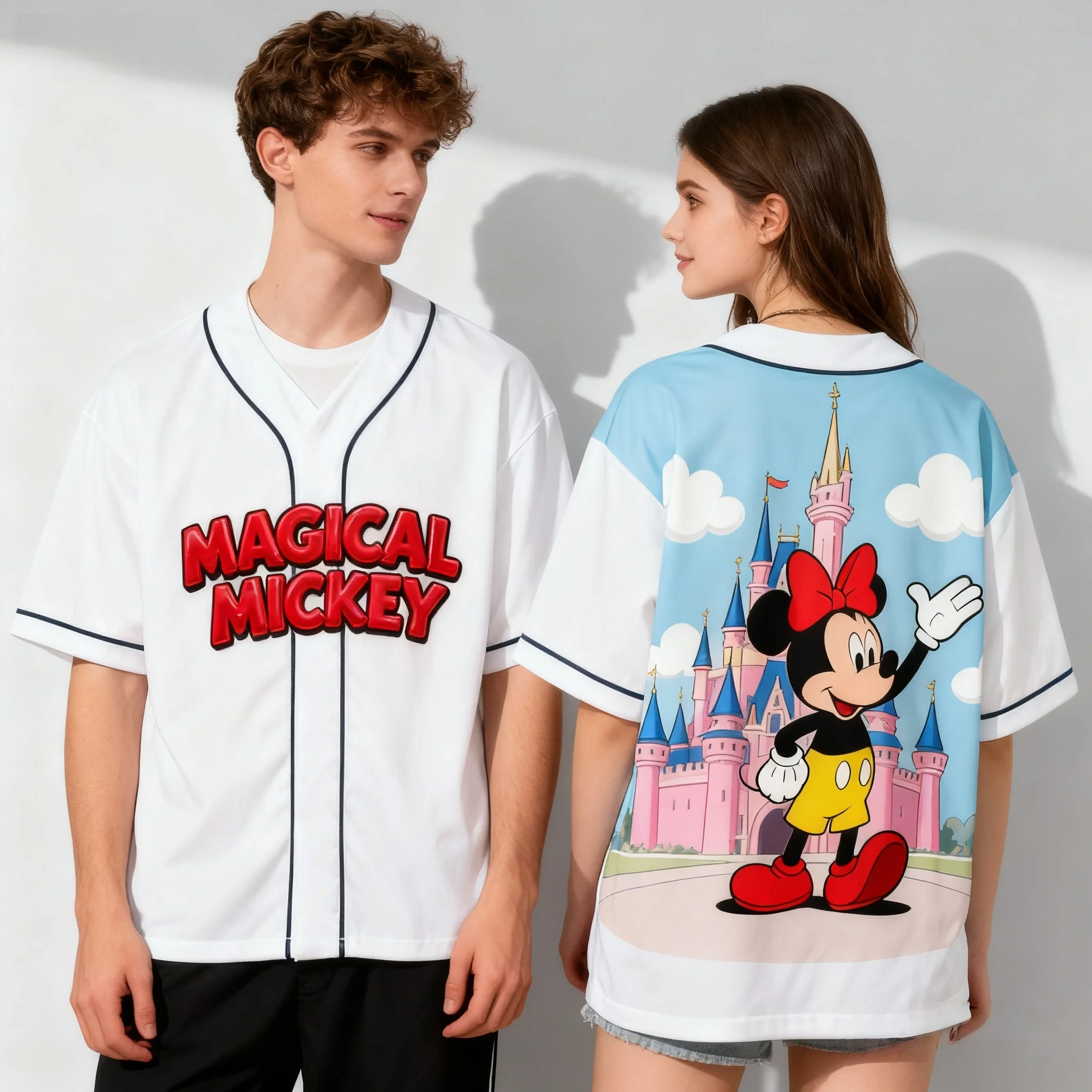 25/26 الأصلي ديزني المحيط مغامرة والأسد الملك فيلم الصيف البيسبول سترة المتضخم الأطفال الوالدين الطفل تي شيرت #5