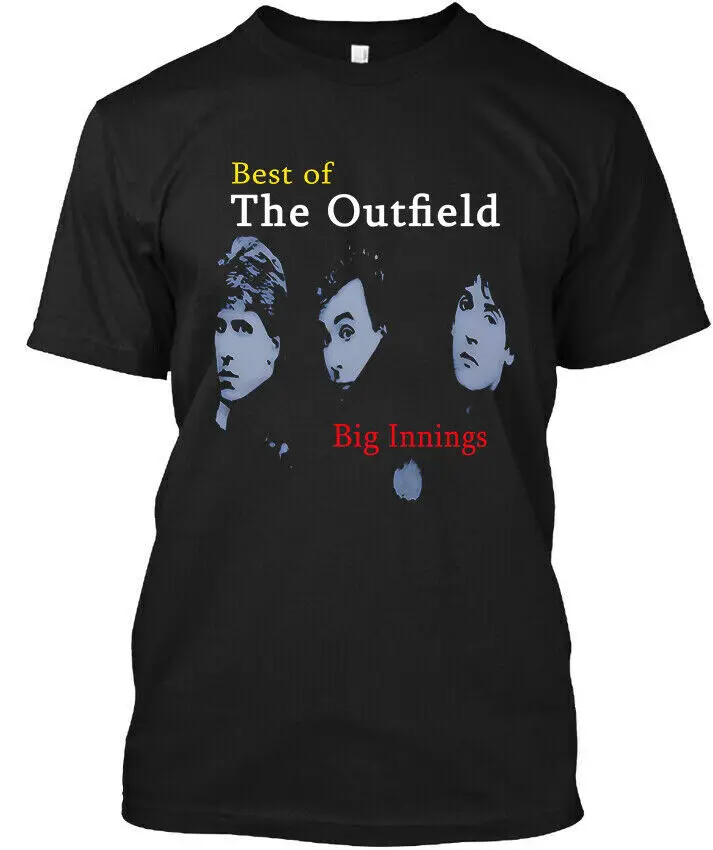 NWT The Outfield Big Innings Best of English Pop Music Logo T Shirt Size S 4XL