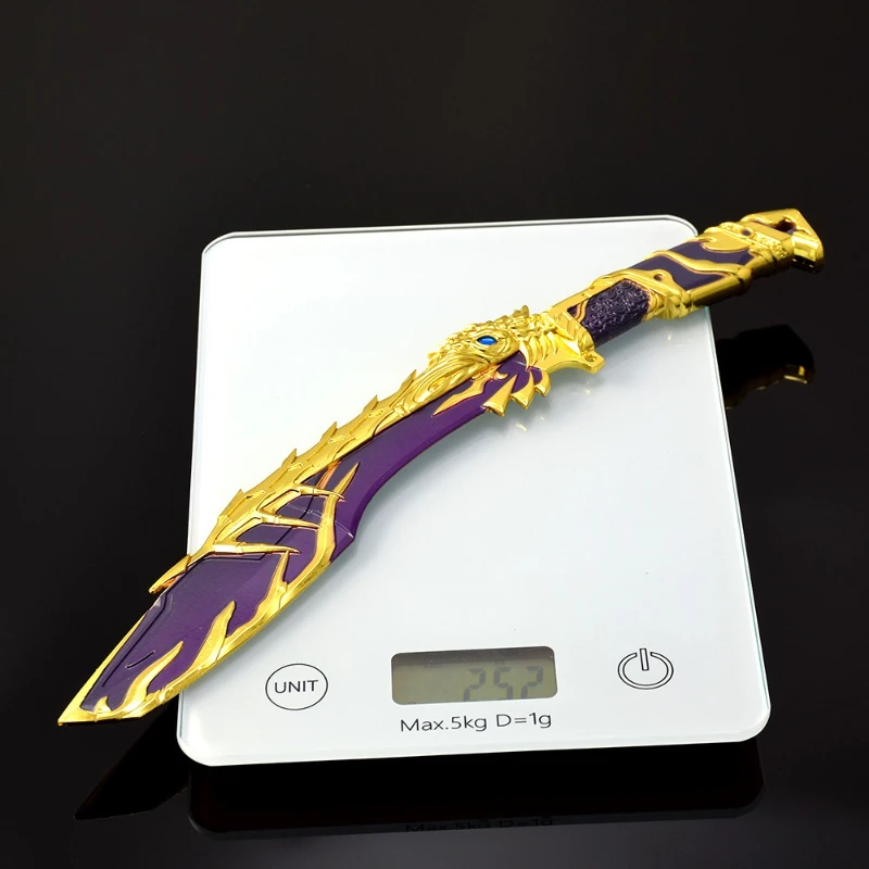 30 ซม./11.81in CrossFire เกมอุปกรณ์ต่อพ่วง Fire Unicorn เนปาล Unyielding Veteran การฝึกอบรมมีดอาวุธโลหะรุ่นของเล่นหัตถกรรมของขวัญ