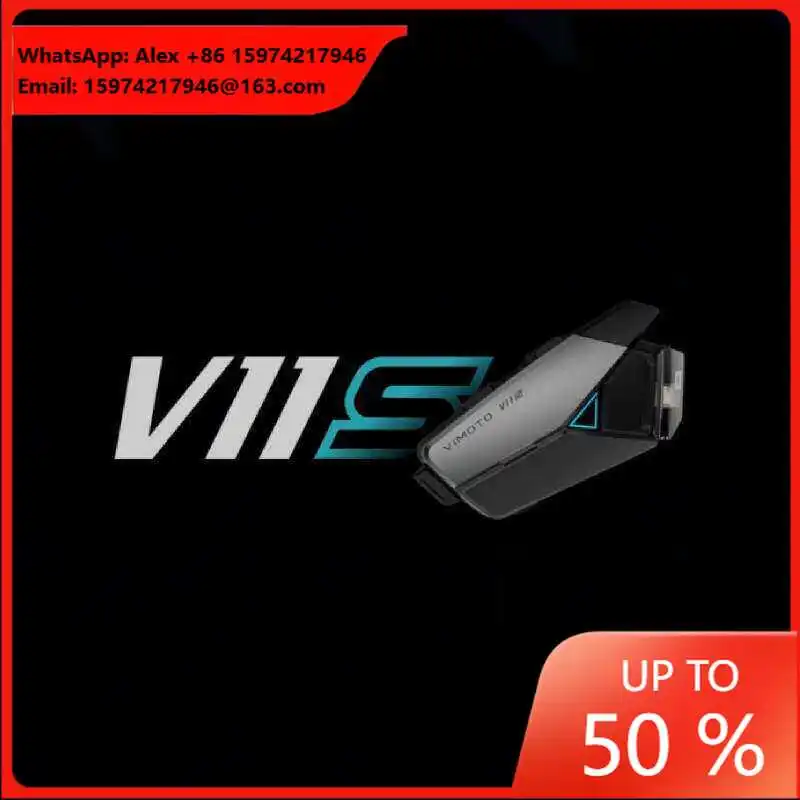 Vemaitong V11X V11S Motorcycle Helmet Bluetooth Intercom Headset For Hands-Free Calling And Music