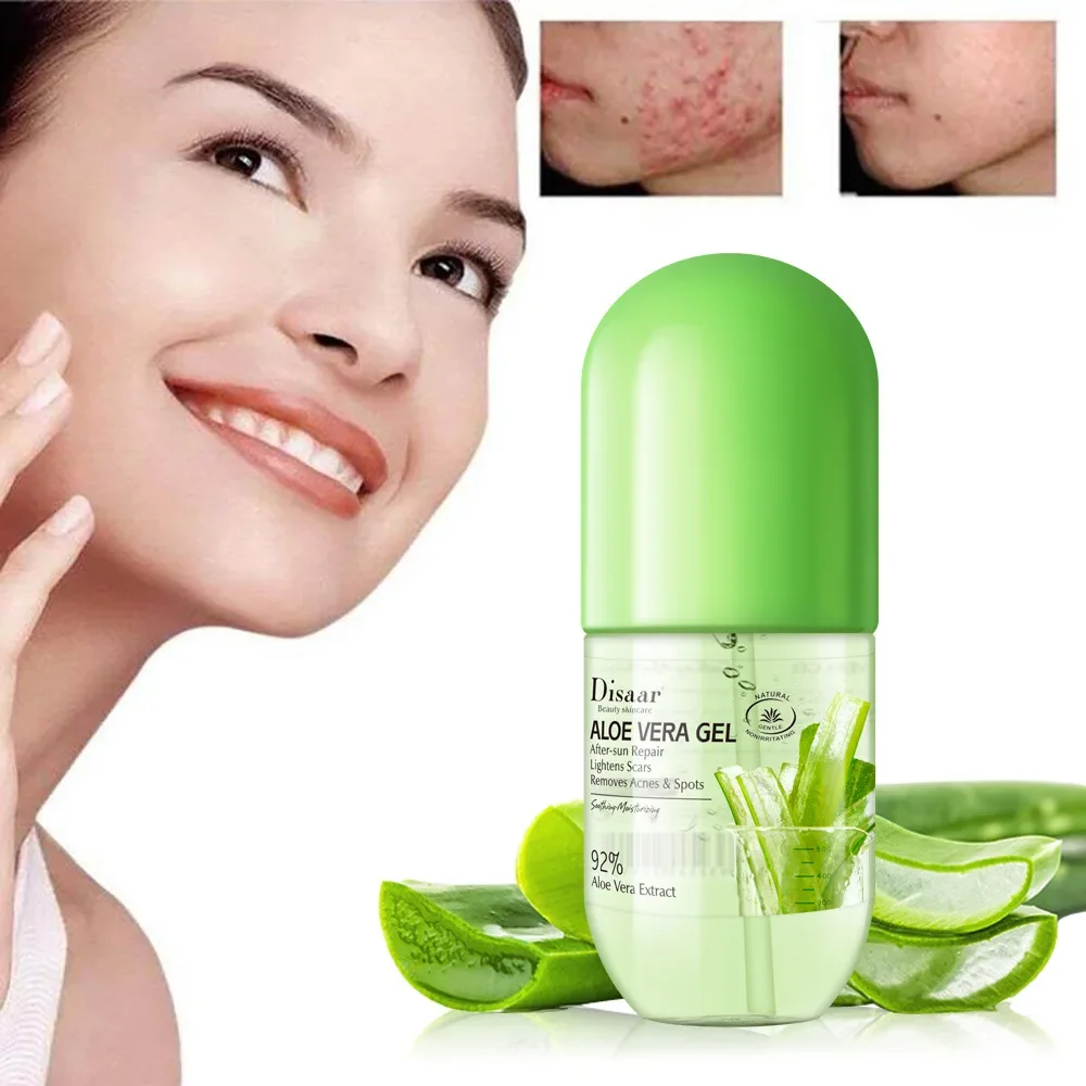 

DISAAR After Sun Repair Moisturizing Vitamins Collagen 92%Organic Aloe Vera Plant Gel Acne DarkCircles Skin Revitalizer