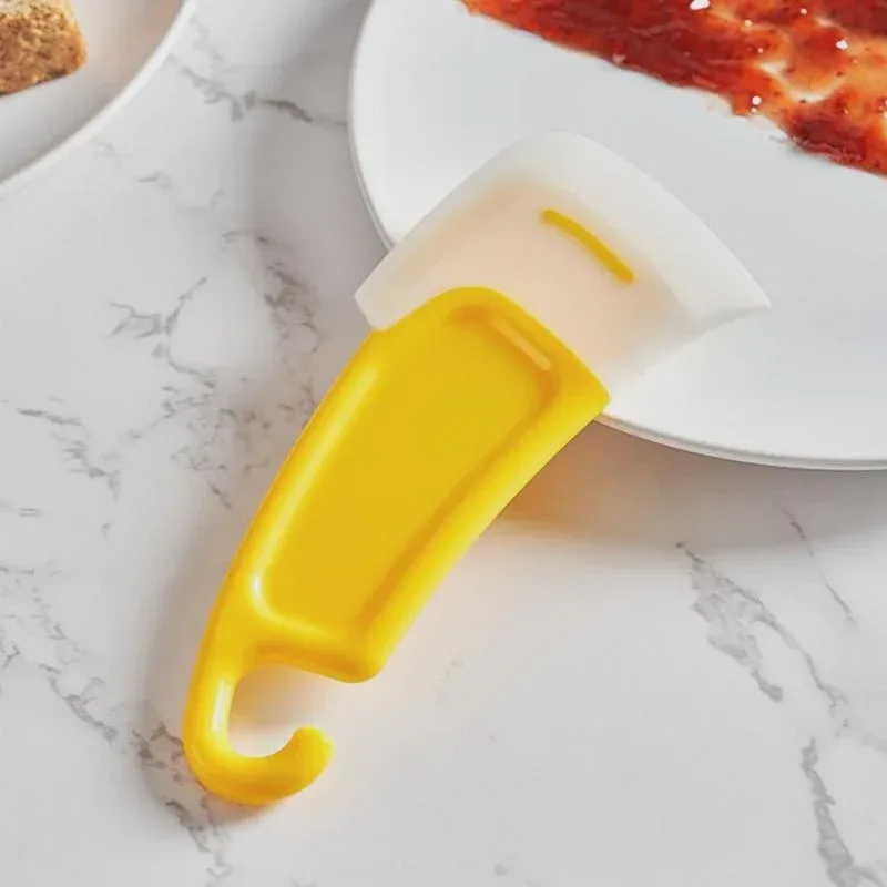 Cleaning Spatula Kitchen Scraper Soft Blade Scraper Brush Dirty Pan Pot Dishes Cleaner Tools Cooking Baking Tool Kitchen Gadget view 3