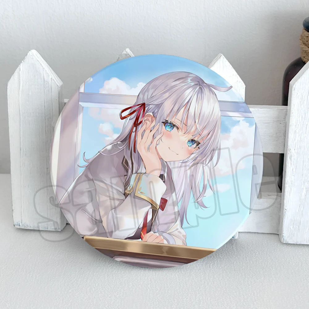 

Anime Alisa Mikhailova Kujou Alya Sometimes Hides Her Feelings in Russian Cosplay Ceramic Cup Coaster Cartoon Birthday Xmas Gift