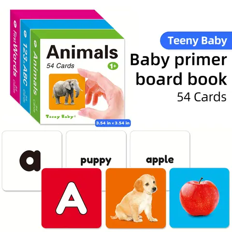 54 Double-Sided English Vocabulary Flashcards – A Gift Suitable for Classrooms and Preschool Early Learning