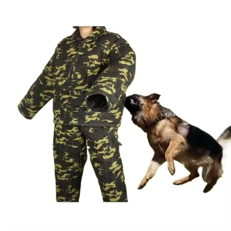 

Professional Eco-Friendly Camouflage Dog Agility Training Bite Tear Resistant Full Body Kit Ripped Windbreaker Long Fatigue