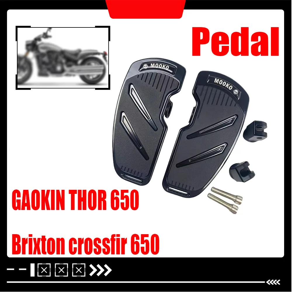 pour-gaokin-thor-650-brixton-crossfir-650-renovation-et-agrandissement-des-leviers-de-pedale-avant-et-arriere-d'accessoires-de-pedale