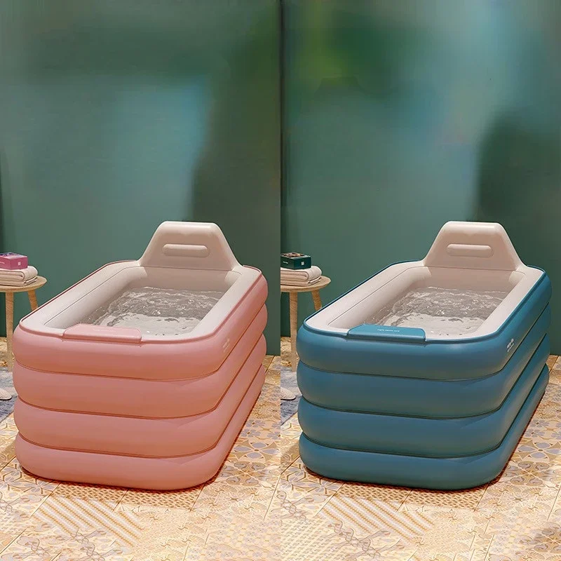 Folding Inflation Bathtub Bath Bucket Children's Bath Bucket Sweat Steam Sauna Bucket Home Spa