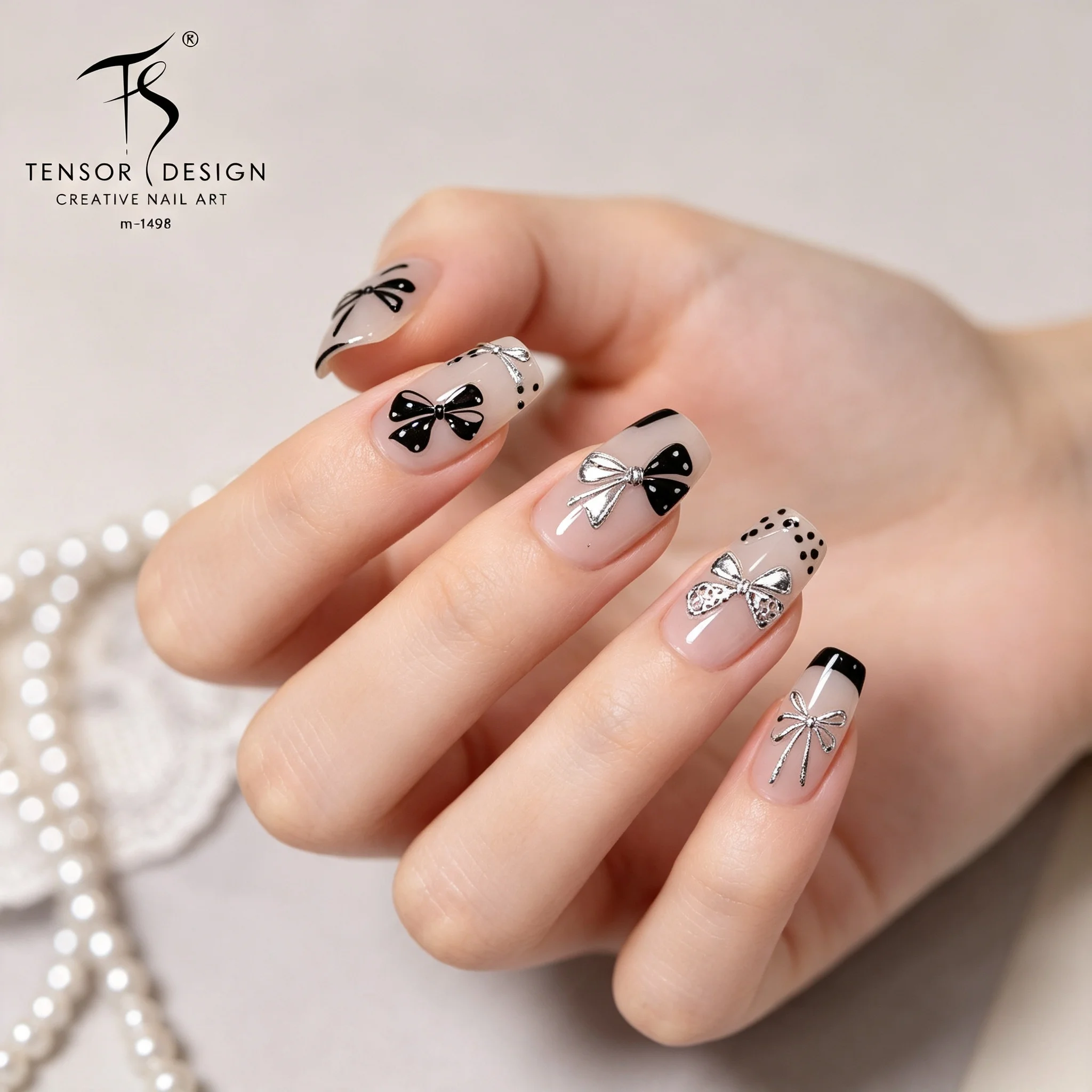 ملصقات أظافر تينسور نيل سوداء  - مراجعة Nail Art Elegan وسعره