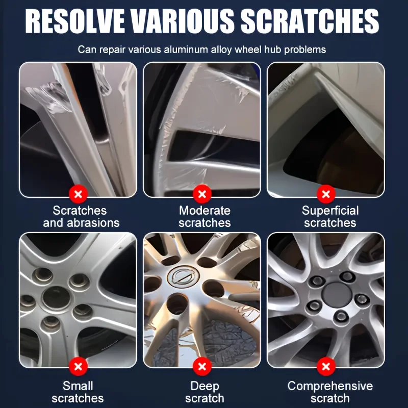 معجون تجديد الخدوش لمحور عجلة الدراجة النارية، معجون إصلاح خدوش محور العجلة - إصلاح الخدوش بسهولة، استعادة اللمعان