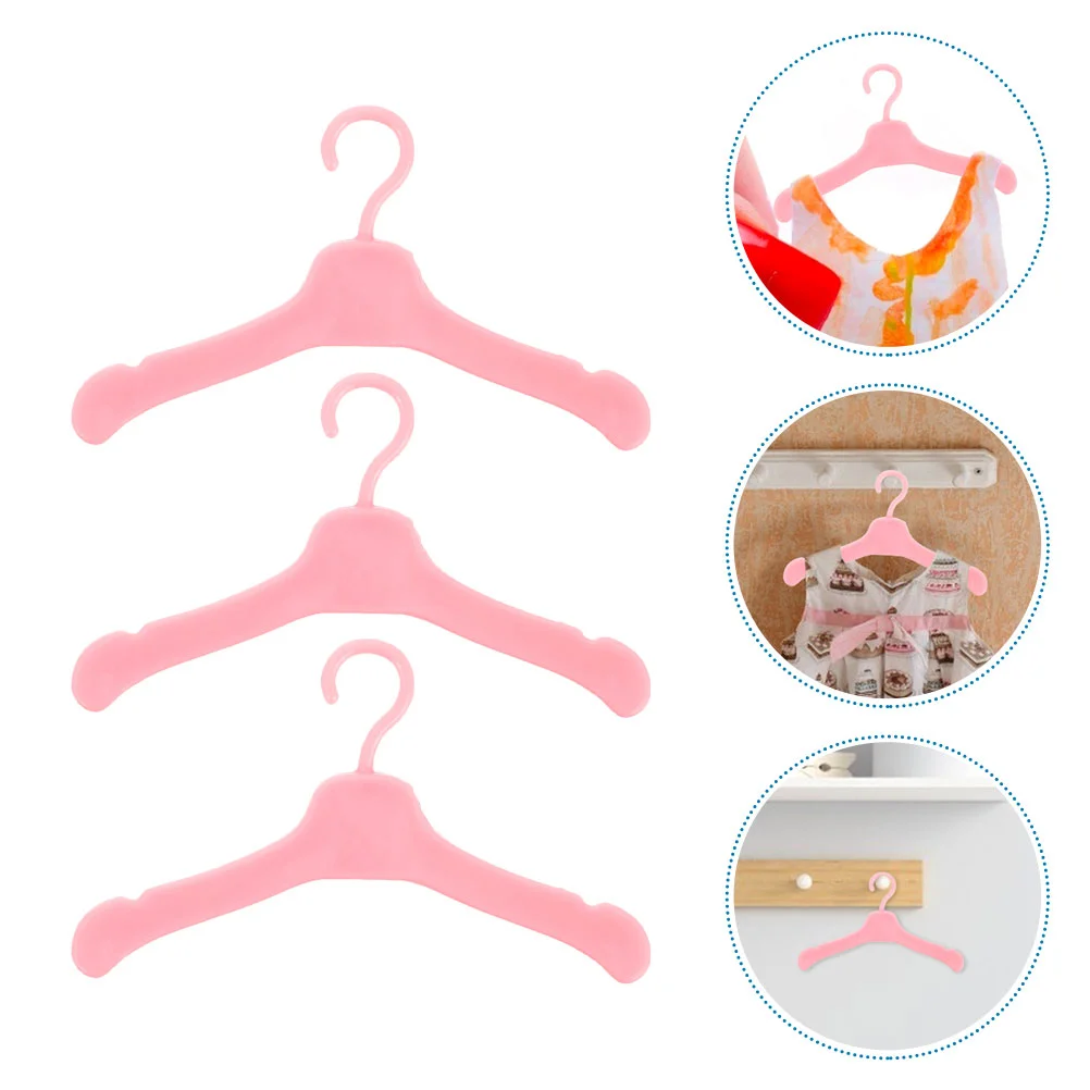 100 Pcs Hanger Clothing Hangers Clothes Holder Girl Rack for Delicate Small Mini House Supplies