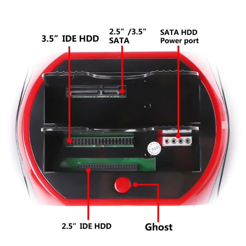 Station d'accueil HDD, boîtier disque dur interne USB vers 2.5 3.5 pouces IDE