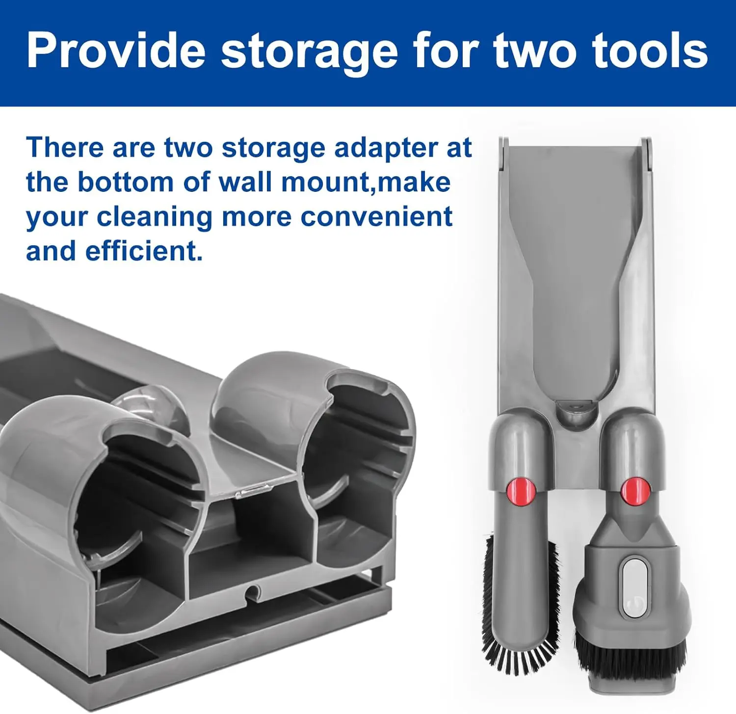 Vacuum Docking Station Replacement - Wall Mounted Accessories Bracket Compatible with Dyson V11 V15 Vacuum Cleaner Only