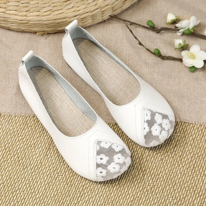 レディースシューズ-スリッポン-エレガント-パーティー-キュート-ブラック-プロモーション-割引-低価格-y2k-39-韓国風-カジュアル-フラットシューズ