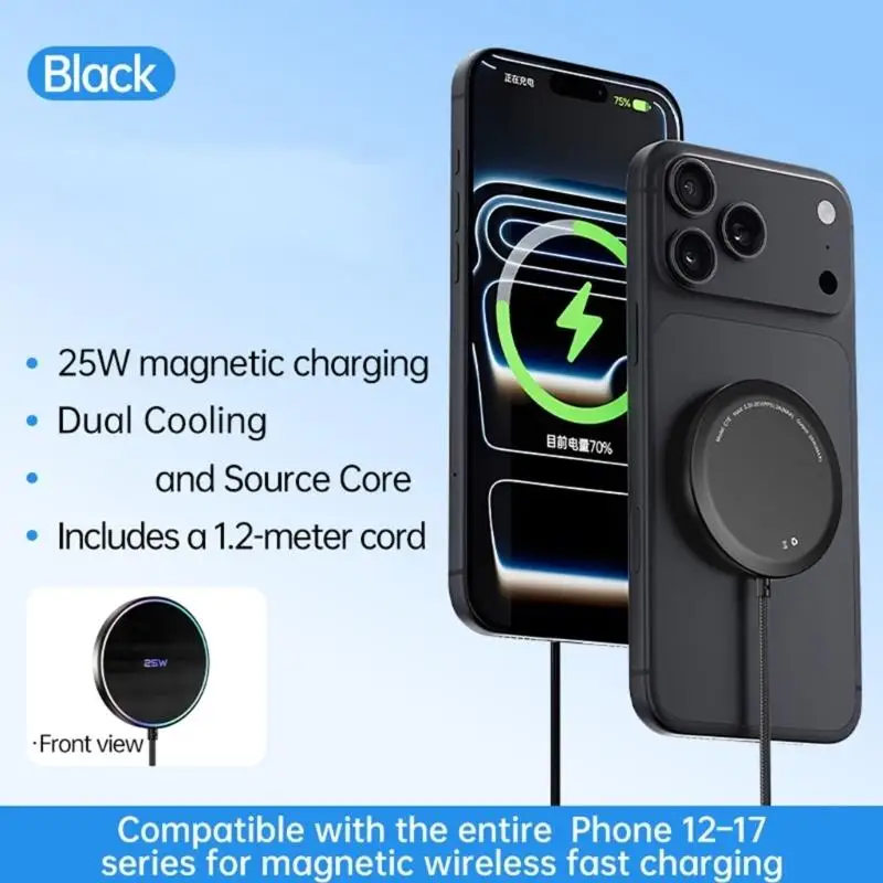 

25W Type C Wireless Chargers Cord Wire For Phone 12 To 17 Series With Fast Charging And 1.2M Braided Cable D2RC
