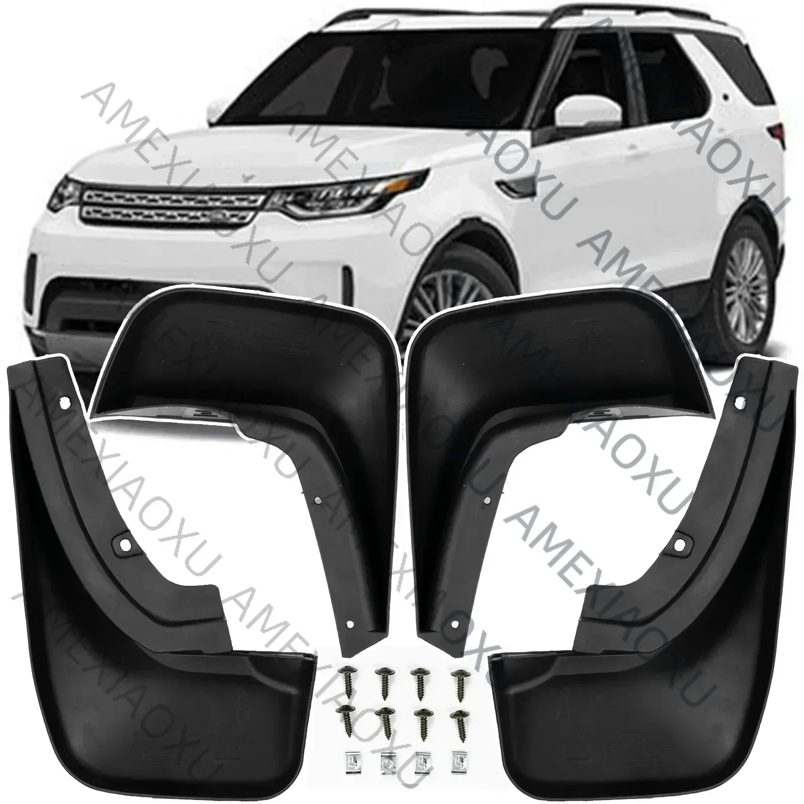 4 PCS Car Mud Flaps For Land Rover Discovery 5 L462 2017-2020 Front & Rear Mudguards Splash Guards Fender Mudflaps Accessories