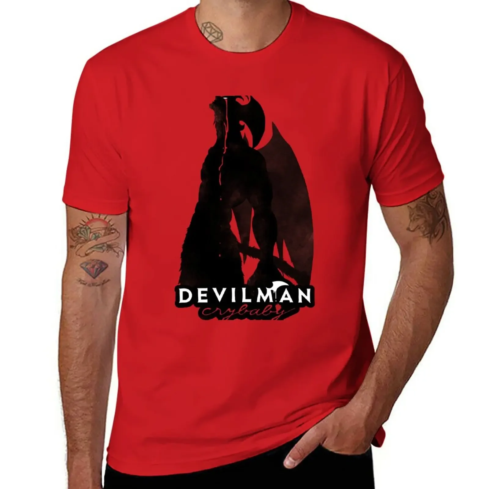 New DEVILMAN crybaby T-Shirt tees shirts graphic plus size clothes workout shirts for men