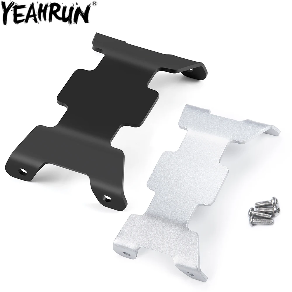 YEAHRUN Alu Alloy Center Skid Plate Chassis Armor Bottom Guard for 1/10 Axial SCX10 90021 90022 90027 90028 90035 90044
