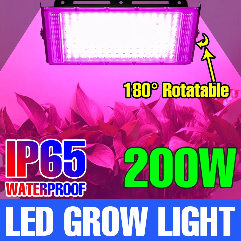 

200W LED Grow Light Full Spectrum LED 220V Hydroponic Phyto Lamp Bulb Indoor Garden Flowers Greenhouse Seedlings Growth Light